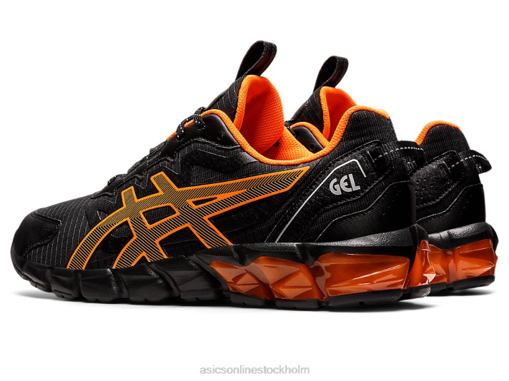 Asics gel-quantum 90 män D6D01603 svart/chockerande orange