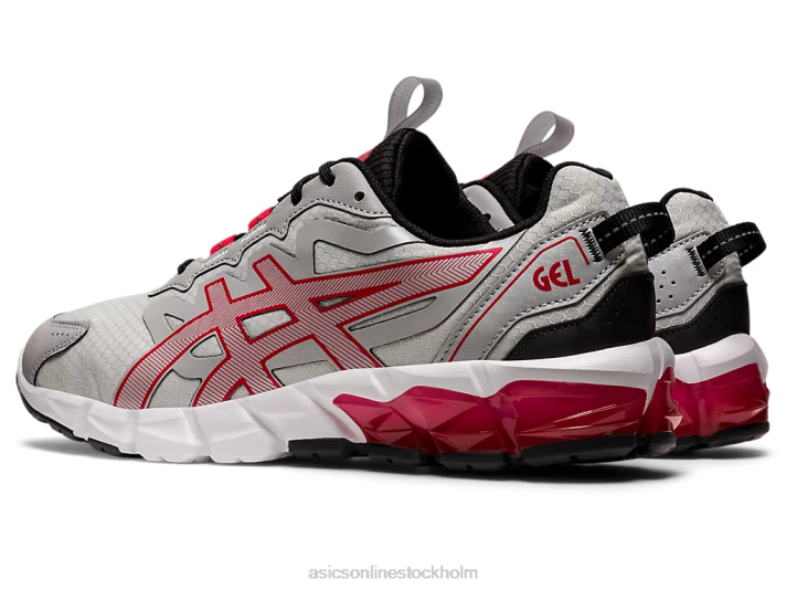 Asics gel-quantum 90 män D6D0672 glaciärgrå/klassisk röd
