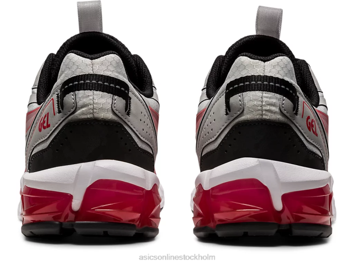 Asics gel-quantum 90 män D6D0672 glaciärgrå/klassisk röd