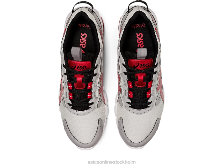 Asics gel-quantum 90 män D6D0672 glaciärgrå/klassisk röd