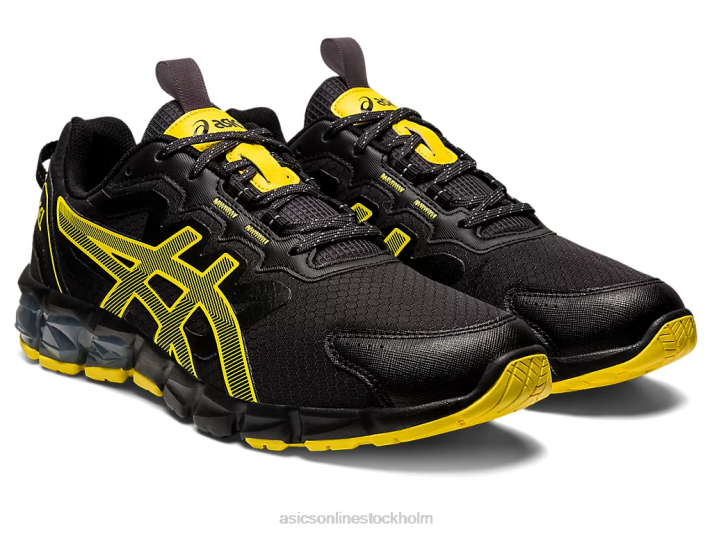 Asics gel-quantum 90 män D6D0785 svart/livande gul