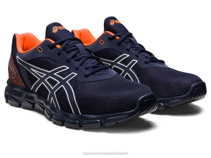 Asics gel-quantum lyte ii män D6D0268 midnatt/chockerande orange