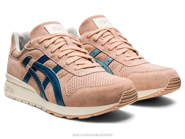 Asics gt-ii män D6D01754 blek aprikos/azurblå