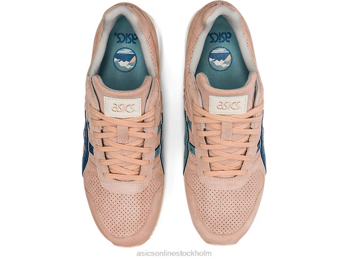 Asics gt-ii män D6D01754 blek aprikos/azurblå