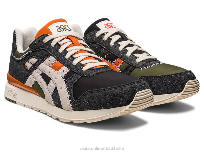 Asics gt-ii män D6D0705 svart/kräm