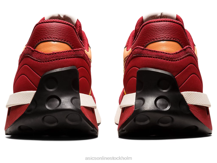 Asics jogger x81 män D6D01093 honung/vinröd