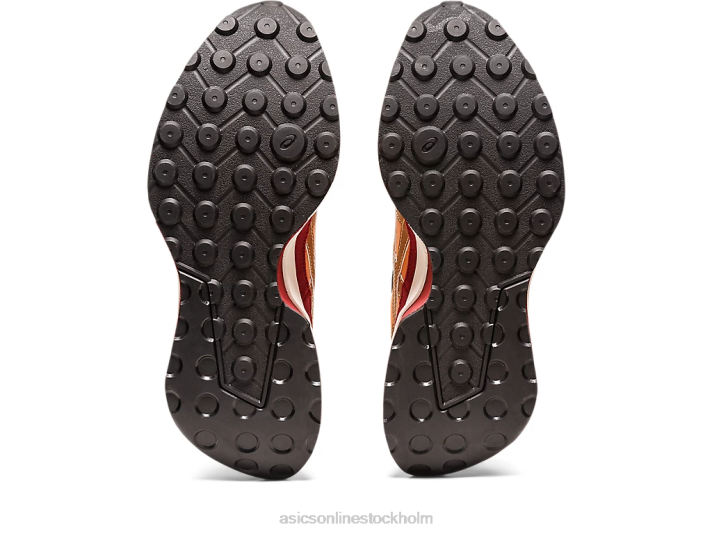 Asics jogger x81 män D6D01093 honung/vinröd