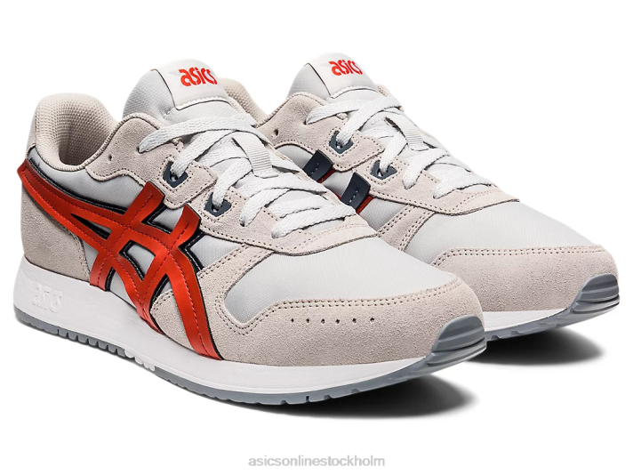 Asics lyte klassiker män D6D01335 glaciärgrå/röd lera