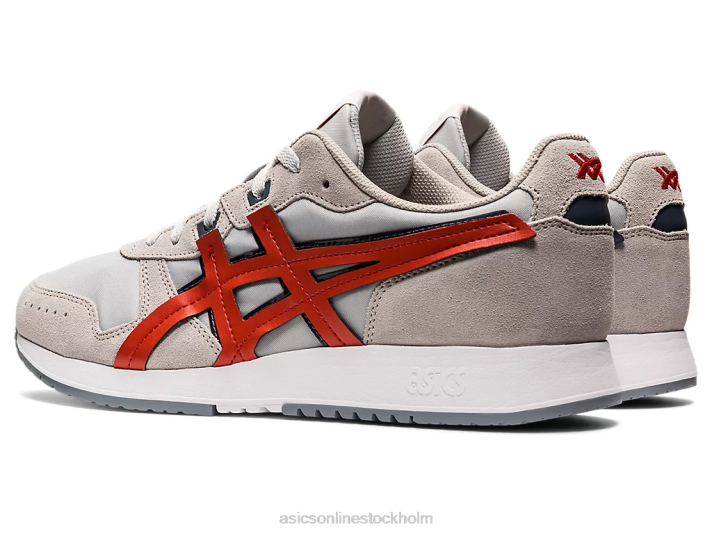 Asics lyte klassiker män D6D01335 glaciärgrå/röd lera
