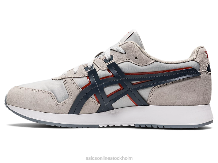 Asics lyte klassiker män D6D01335 glaciärgrå/röd lera