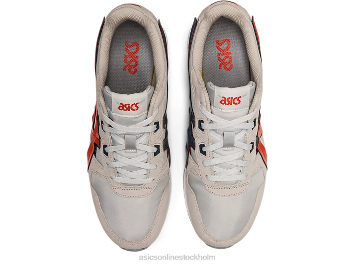 Asics lyte klassiker män D6D01335 glaciärgrå/röd lera