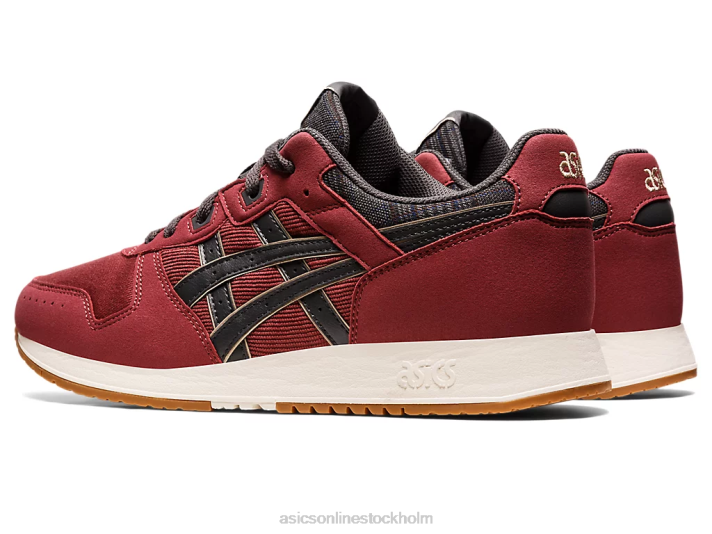 Asics lyte klassiker män D6D0732 bringa röd/obsidian grå