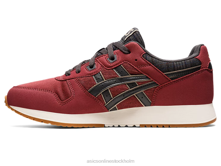 Asics lyte klassiker män D6D0732 bringa röd/obsidian grå