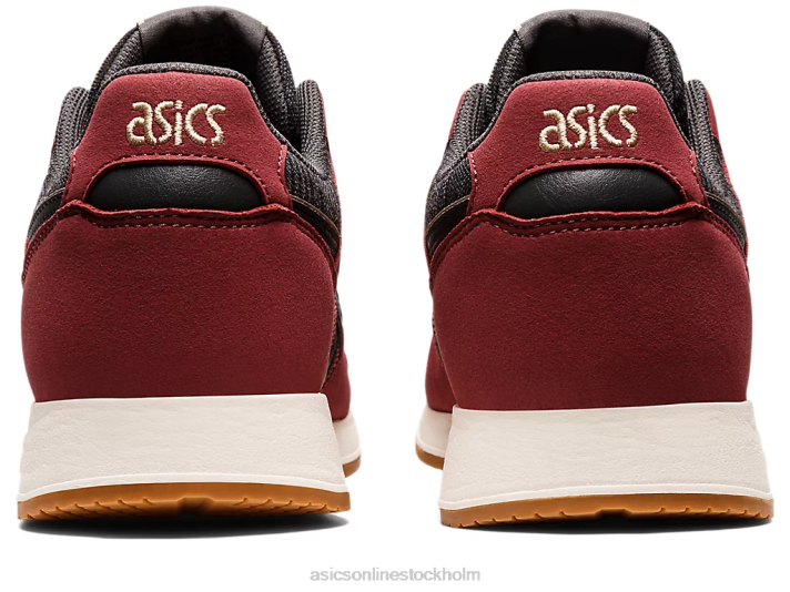 Asics lyte klassiker män D6D0732 bringa röd/obsidian grå
