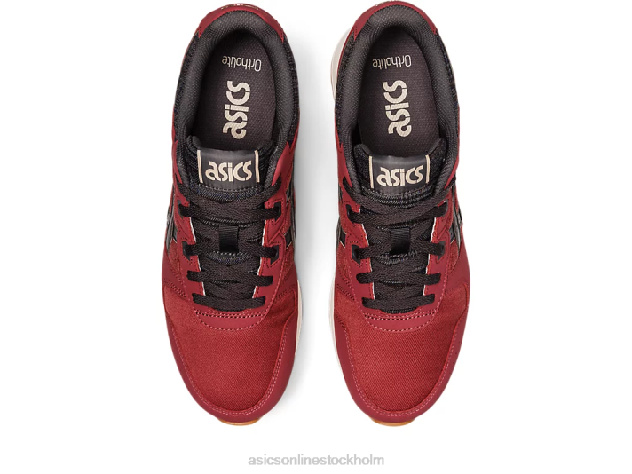 Asics lyte klassiker män D6D0732 bringa röd/obsidian grå