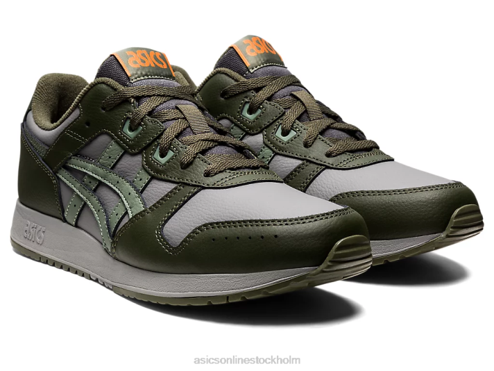 Asics lyte klassiker män D6D0830 lergrå/lavgrön
