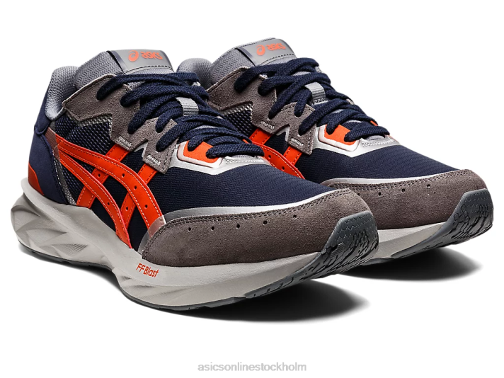 Asics tarther sprängning män D6D01540 midnatt/röd lera