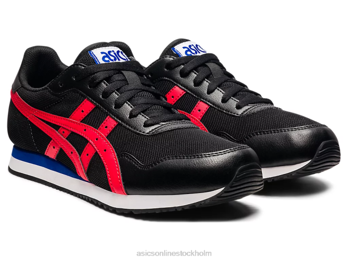 Asics tigerlöpare män D6D01740 svart/elektrisk röd