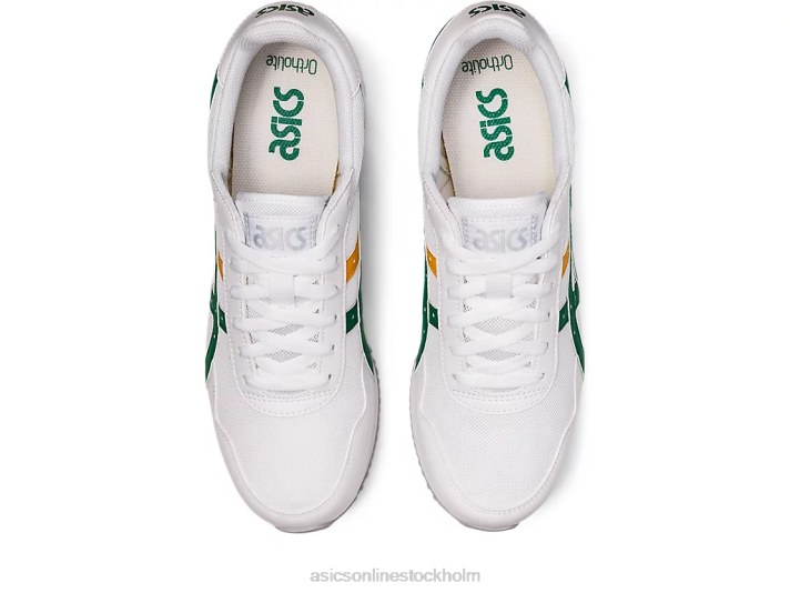 Asics tigerlöpare män D6D0694 vit/grönkål