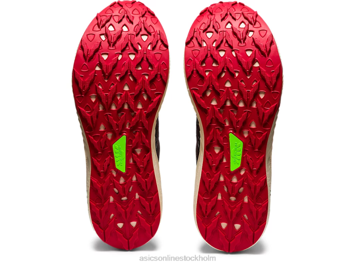 Asics fuji lite 2 män D6D01661 svart/elektrisk röd