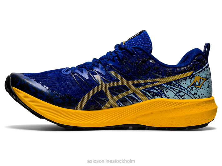 Asics fuji lite 2 män D6D01866 monaco blå/solros