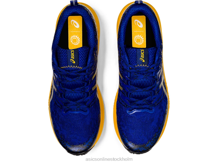 Asics fuji lite 2 män D6D01866 monaco blå/solros