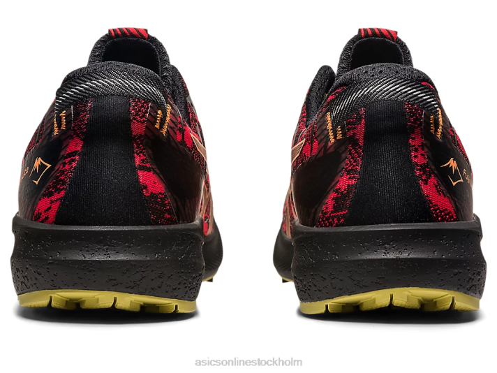 Asics fuji lite 3 män D6D0620 elektrisk röd/svart