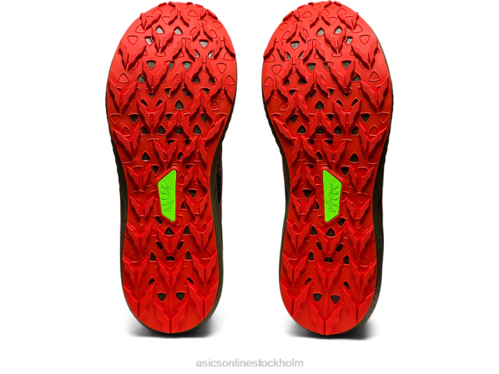 Asics fuji lite 3 män D6D0735 mantelgrön/körsbärstomat
