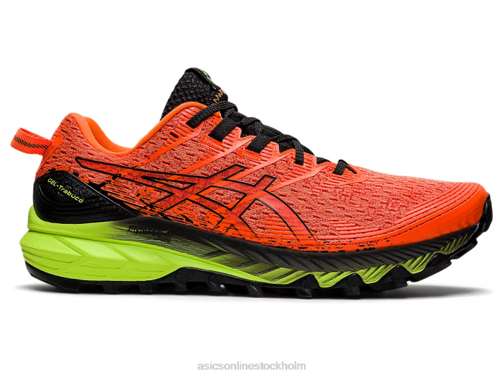 Asics gel-trabuco 10 män D6D01456 chockerande orange/svart