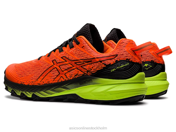 Asics gel-trabuco 10 män D6D01456 chockerande orange/svart