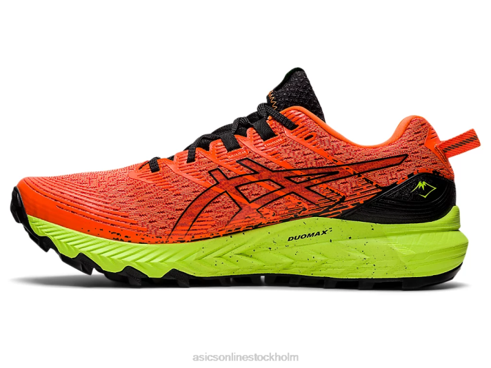 Asics gel-trabuco 10 män D6D01456 chockerande orange/svart