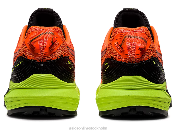 Asics gel-trabuco 10 män D6D01456 chockerande orange/svart
