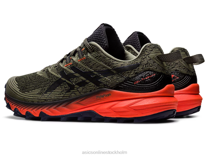 Asics gel-trabuco 10 män D6D0599 mantelgrön/midnatt