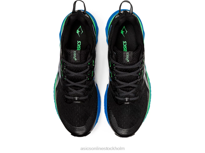 Asics gel-trabuco 10 män D6D0959 svart/blå kust