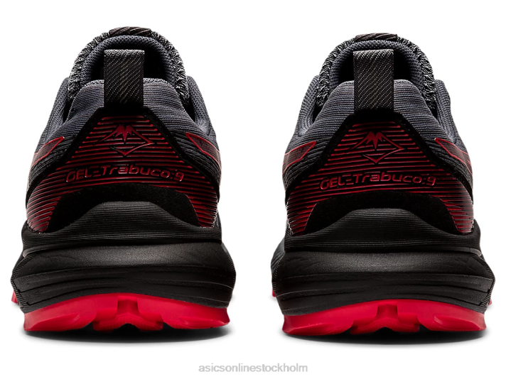 Asics gel-trabuco 9 män D6D0670 bärare grå/elektrisk röd