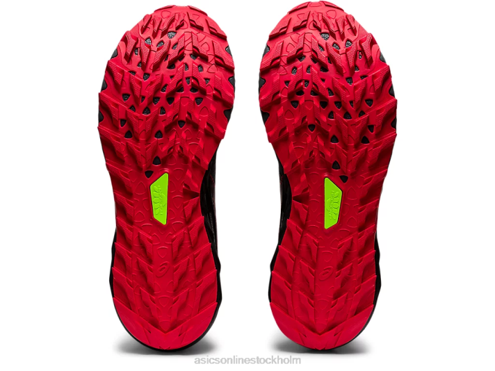 Asics gel-trabuco 9 män D6D0670 bärare grå/elektrisk röd