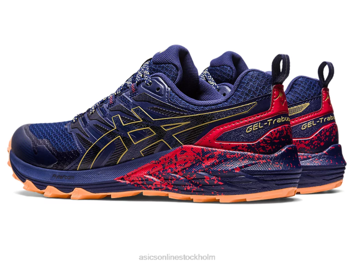 Asics gel-trabuco terra män D6D0637 indigoblå/olivolja