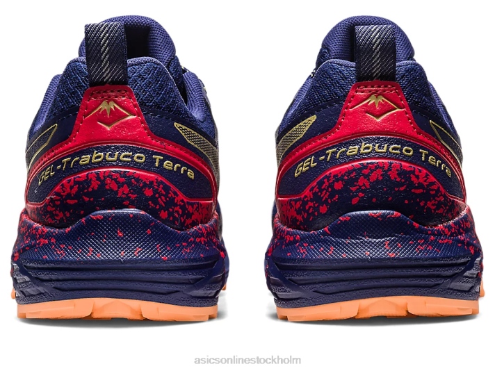 Asics gel-trabuco terra män D6D0637 indigoblå/olivolja