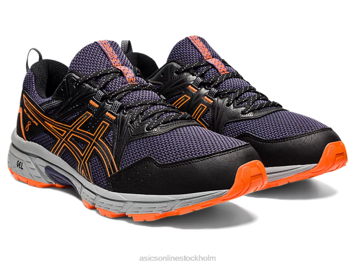 Asics gel-venture 8 män D6D01490 svart/chockerande orange