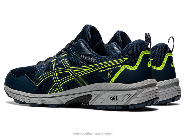 Asics gel-venture 8 män D6D01496 fransk blå/farlig grön