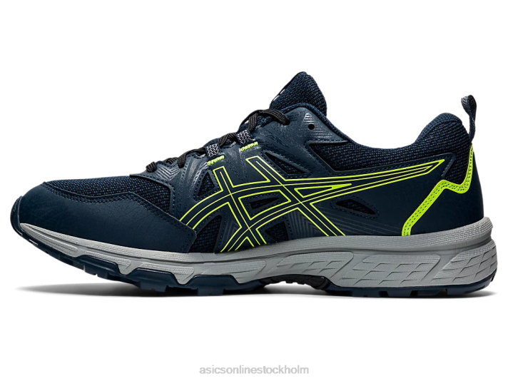 Asics gel-venture 8 män D6D01496 fransk blå/farlig grön