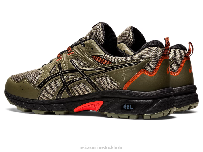Asics gel-venture 8 män D6D0924 mantel grön/svart
