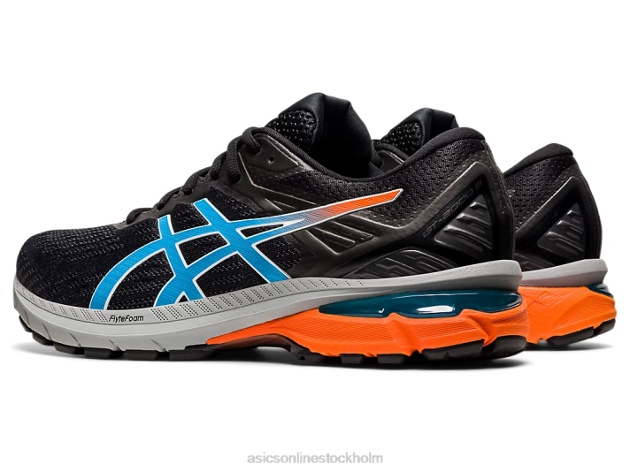 Asics gt-2000 9 spår män D6D01958 svart/digital aqua