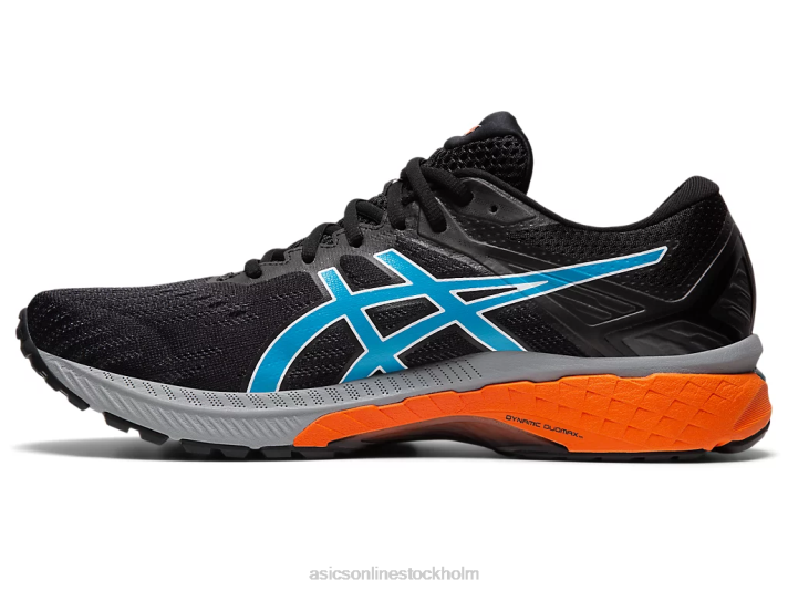 Asics gt-2000 9 spår män D6D01958 svart/digital aqua