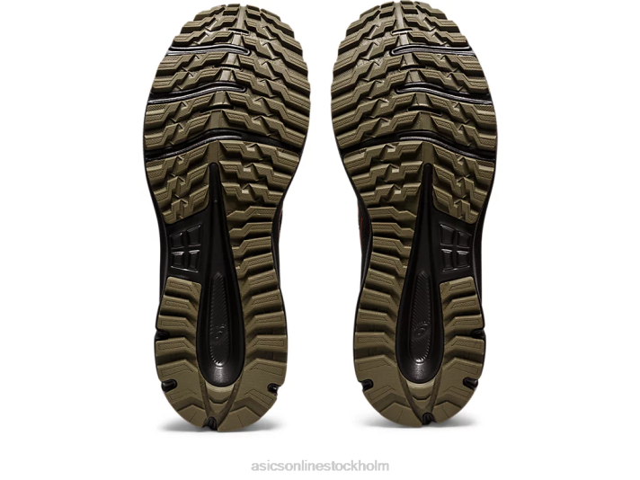 Asics spårscout 2 män D6D01008 svart/körsbärstomat