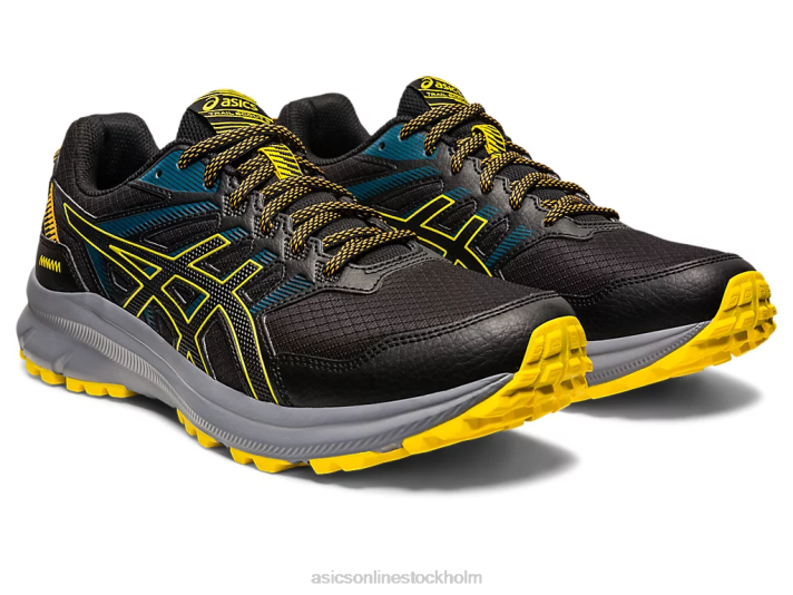 Asics spårscout 2 män D6D0408 svart/guldgul