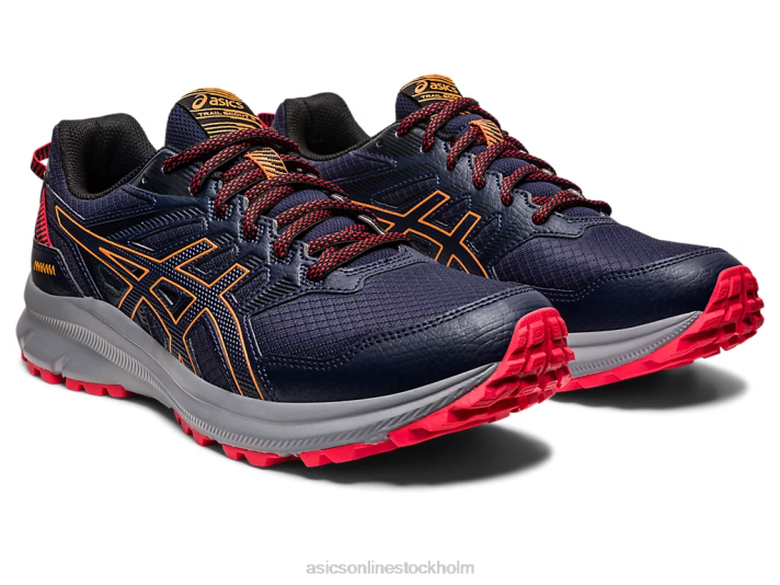 Asics spårscout 2 män D6D0427 midnatt/sol persika