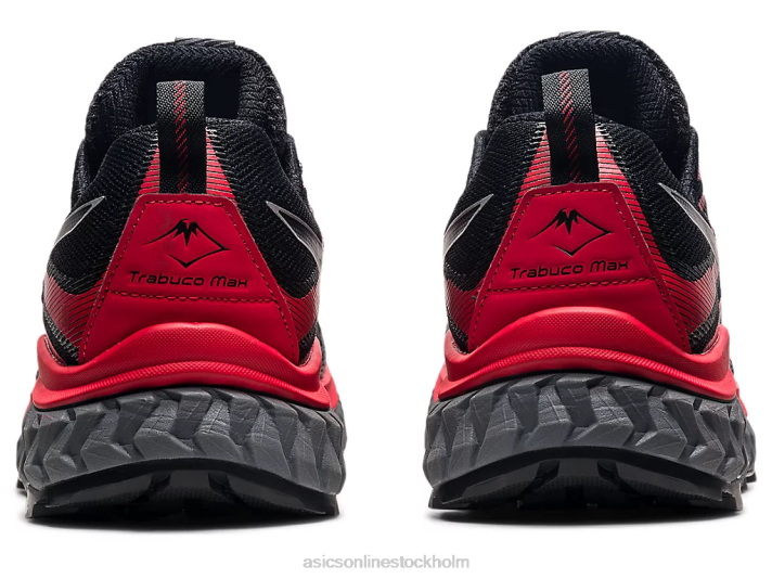 Asics trabuco max män D6D01862 svart/elektrisk röd