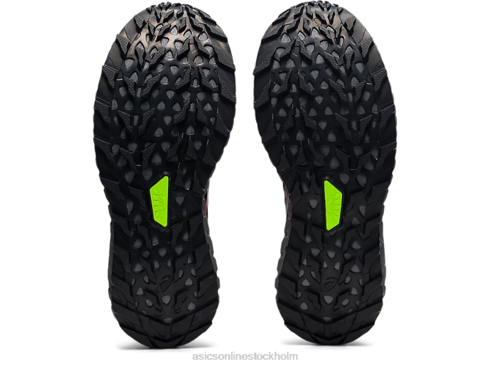 Asics trabuco max män D6D01862 svart/elektrisk röd