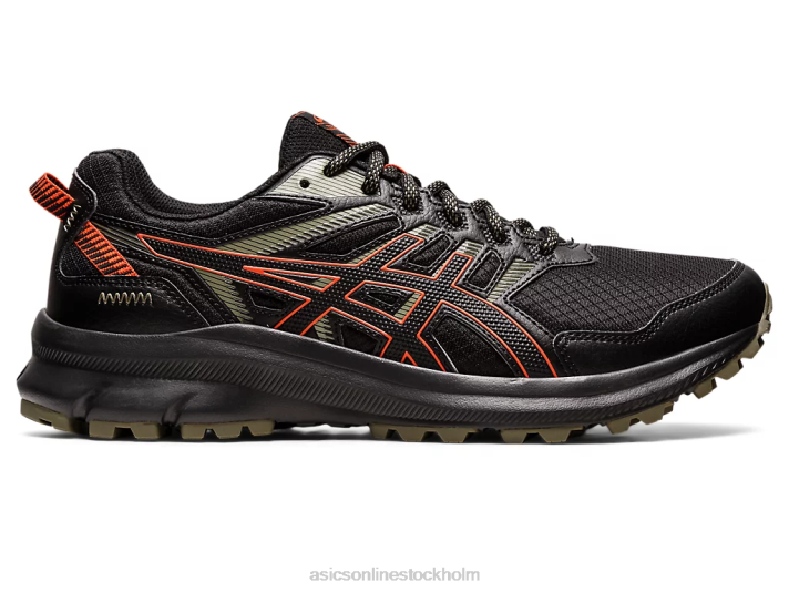 Asics trailscout 2 extra bred män D6D0768 svart/körsbärstomat